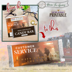 Customer Service First Responder Candy Bar Wrapper Printable – Honor the Heroes Thank You Gift – Firefighter EMS Police Appreciation - 1.55oz Chocolate Bar