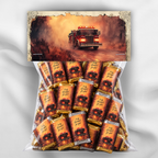 Printable Firefighter Appreciation Mini Candy Bar Wrappers | Truly Grateful Thank You Treats