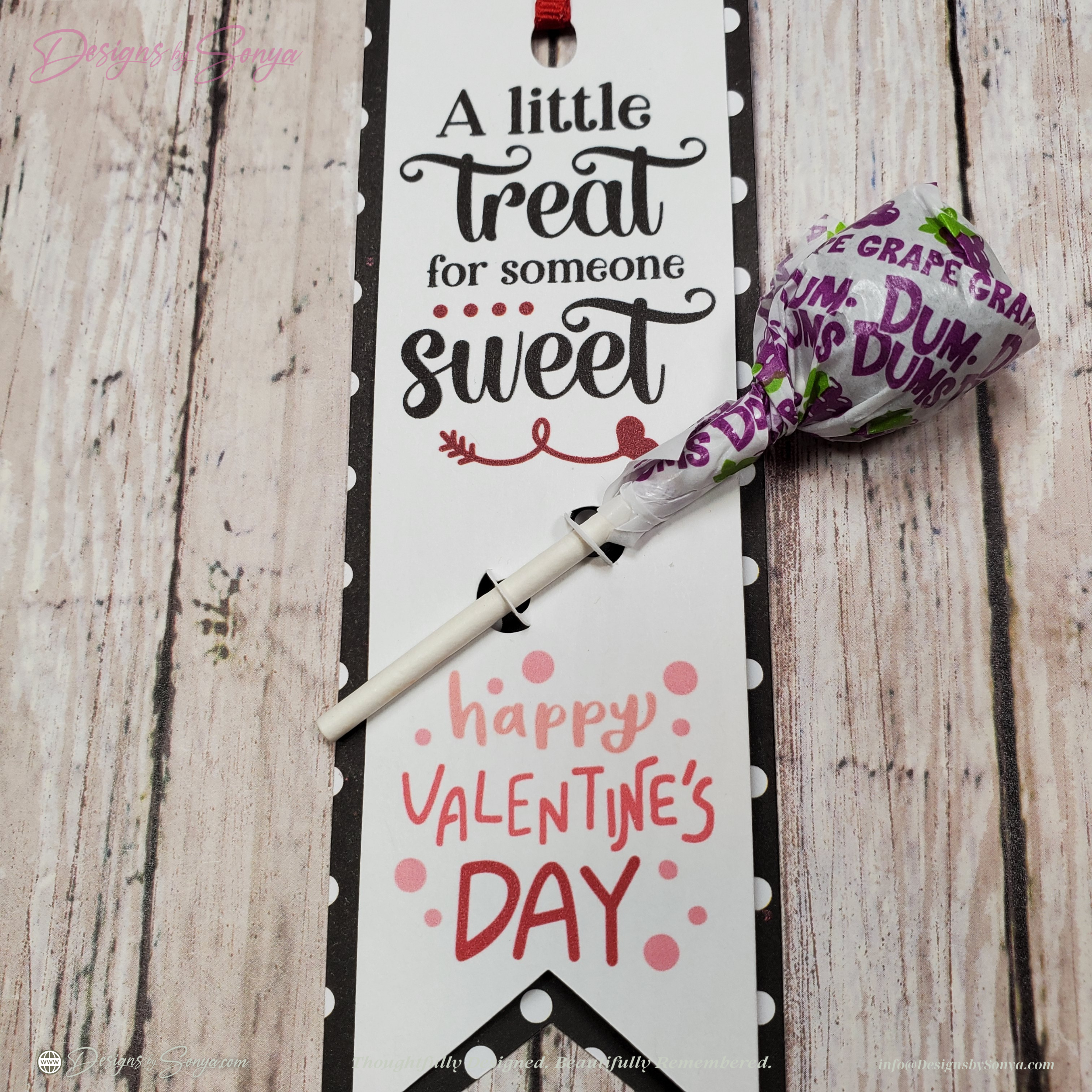 Classroom Valentine Bookmark Treat Holders Set of 6 – “A Little Treat for Someone Sweet” – Easy DIY School Valentines Party Favor