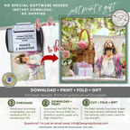 Jesus Looking Up Printable Chip Bag Wrapper – Christian Easter Basket Treat, Faith Gift Party Favor, Religious Snack Wrap