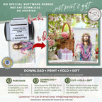 Floral Crown Jesus Printable Chip Bag Wrapper – Christian Easter Treat Bag, Faith Gift Favor, Religious Party Snack Wrapper