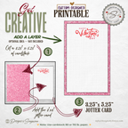 Valentine Thank You Card Printable – 3 x 5 Jotter Card for Gift Enclosures, Small Valentine Gifts, and Thoughtful Appreciation Notes