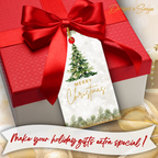 Red Bow Box (Make Your Holiday Gifts Extra Special!)
Printable Merry Christmas tag with red ribbon gift box. Banner reads “Make Your Holiday Gifts Extra Special!” for festive, heartfelt holiday wrapping.