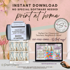 Easter Treat Bag Topper Printable – Sweet Easter Wishes Bunny Topper for DIY Easter Gifts, Classroom Treats & Spring Parties