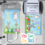 Custom Designed Easter Bunny Chip or Treat Bag | Classroom Party Favor | Simple | Unique | Teacher Gift | Instant Download | Print at Home