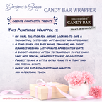 Mother’s Day Candy Bar Wrappers – Printable Chocolate Bar Wrappers – DIY Party Favor
