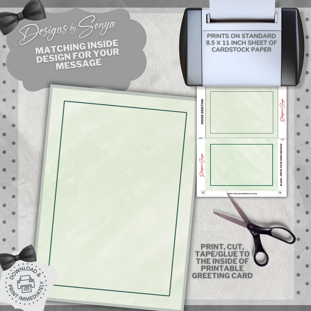 You're My Hero | Simple | Unique | Custom Designed Printable Greeting Card | Matching Message & Envelope | Instant Download | Print at Home