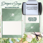 Custom 5 x 7 Printable He is Risen Easter DIY Kid Coloring Greeting Card w/Envelope - Classroom Activity - Instant Download - Print at Home