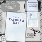 Father's Day | Simple | Unique | Custom Designed | Printable Greeting Card | Matching Message & Envelope | Instant Download | Print at Home