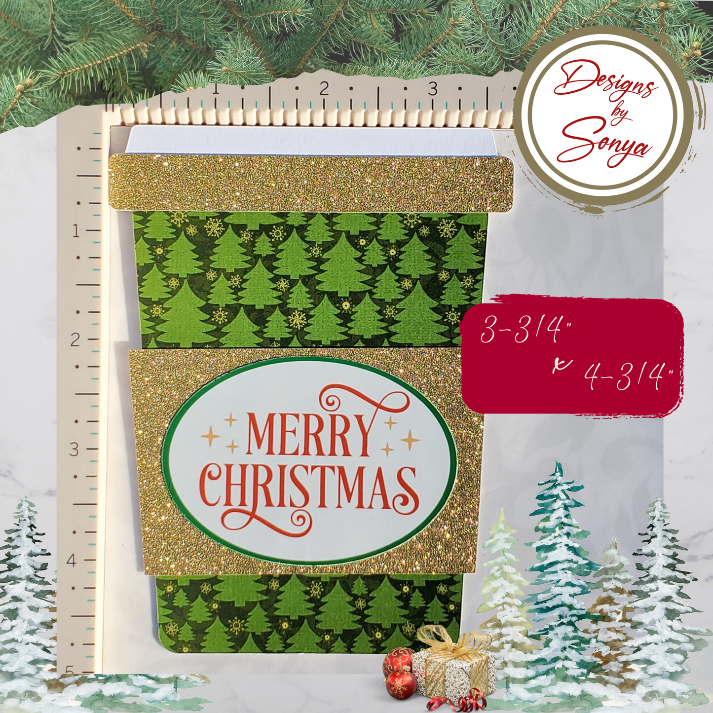 Show Appreciation this Christmas Season with a Unique Coffee Cup Designed Holiday Gift Card Holder