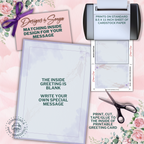 I Love You Mom | Custom Designed | 5 x 7 Printable Greeting Card | Matching Envelope Included | Instant Download | Print from Home