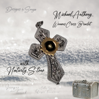 Rare | Nativity Stone Cross | Stainless Steel Bracelet | Certificate of Authenticity | New in Box | Mother's Day Gift | Limited Edition