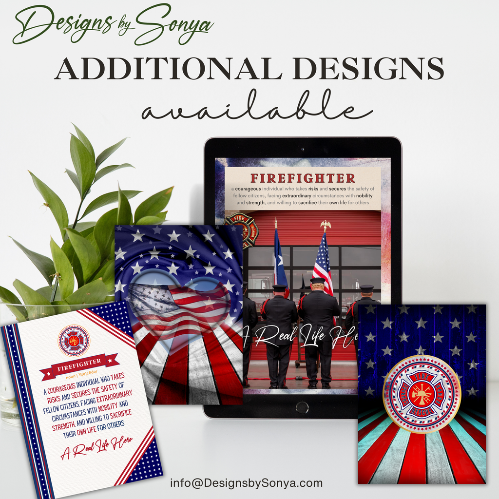 Firefighter Thank You Card | Editable Printable Canva Template | Fireman Appreciation Gift | First Responder Greeting Card, Instant Download