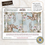 Easter Bunny Candy Bar Wrapper Printable – Sweet Easter Wishes Chocolate Bar Sleeve – Spring Treat Party Favor for Kids, Teachers & Friends