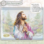 Jesus Prayer Printable Chip Bag Wrapper – Christian Easter Basket Treat, Faith Gift Party Favor, Religious Snack Wrap