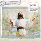 Risen Jesus Printable Chip Bag Wrapper – Christian Easter Basket Treat, Faith Gift Party Favor, Religious Snack Wrap