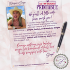 Valentine’s Day Printable Gift Tag – Cute Purple Car & Hearts – 2x3 Treat Bag Tag for Classroom Gifts, Teachers, Kids, Neighbors, DIY Valentine