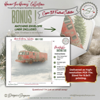 Engine 37 Printable Firetruck Christmas Card • Festive Firehouse Holiday Greeting • First Responder Santa Scene • Instant Download DIY