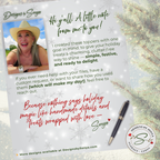 Holiday Designer Note Printable Topper
Personalized note from designer Sonya sharing inspiration and thoughtful details behind the Christmas topper design. Reinforces handmade, heartfelt brand message.