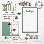 Thank You Jotter Card Printable – 3x5 Minimal Thank You Note with Red Heart – Pause & Pen™ Everyday Gratitude Card for Gifts