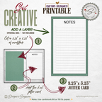 3x5 Jotter Note Card Printable – Minimal Notes & Checklist Card for Daily Focus – Pause & Pen™ Printable Pocket Stationery