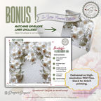 Printable Sympathy Card • In Loving Memory • Square Format 5.5” Card • Bonus Envelope Liner • Custom Message Insert • Instant Download PDF