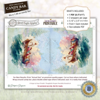 Jesus Calms the Storm Easter Candy Bar Wrapper Printable – Watercolor Disciples Boat Chocolate Wrap for 1.55 oz Bars – Religious Easter Basket Favor