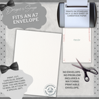 Father's Day - Gifted Patient Tough Hero Dependable Caring | Custom Designed | Printable Greeting Card | Matching Envelope Included | Instant Download | Print at Home