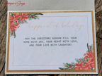 Limited Edition Red & Gold Happy Holidays Card – Handmade A7 Christmas Greeting with Glitter & Bow – Elegant 5x7” Keepsake