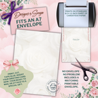 Pink Roses Mother's Day | Custom Designed | 5 x 7 Printable Greeting Card | Matching Envelope Included | Instant Download | Print from Home