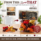 Printable Firefighter Treat Bag Topper | Firefighter Appreciation Gift | First Responder Thank You