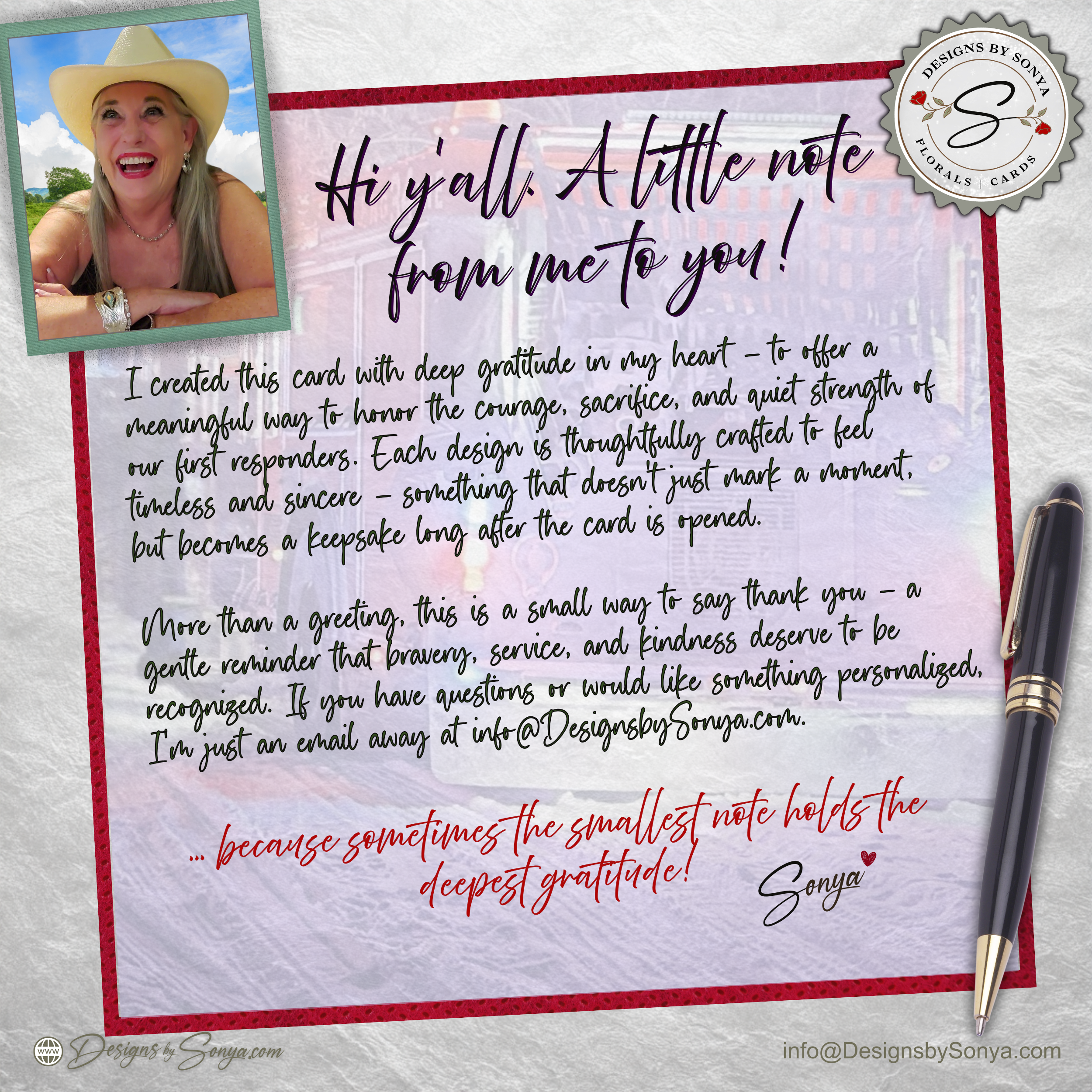 First Responder Thank You Card Printable, A2 Folded Card, Always Answering the Call Appreciation Card for Firefighters EMT Police