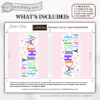 Printable Birthday Candy Bar Wrapper | Kids Birthday Party Favor | 1.55 oz Chocolate Bar (Copy)