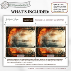Wildfire Firefighter Candy Bar Wrapper | Printable Wildland Firefighter Appreciation Gift | 1.55 oz Chocolate Bar