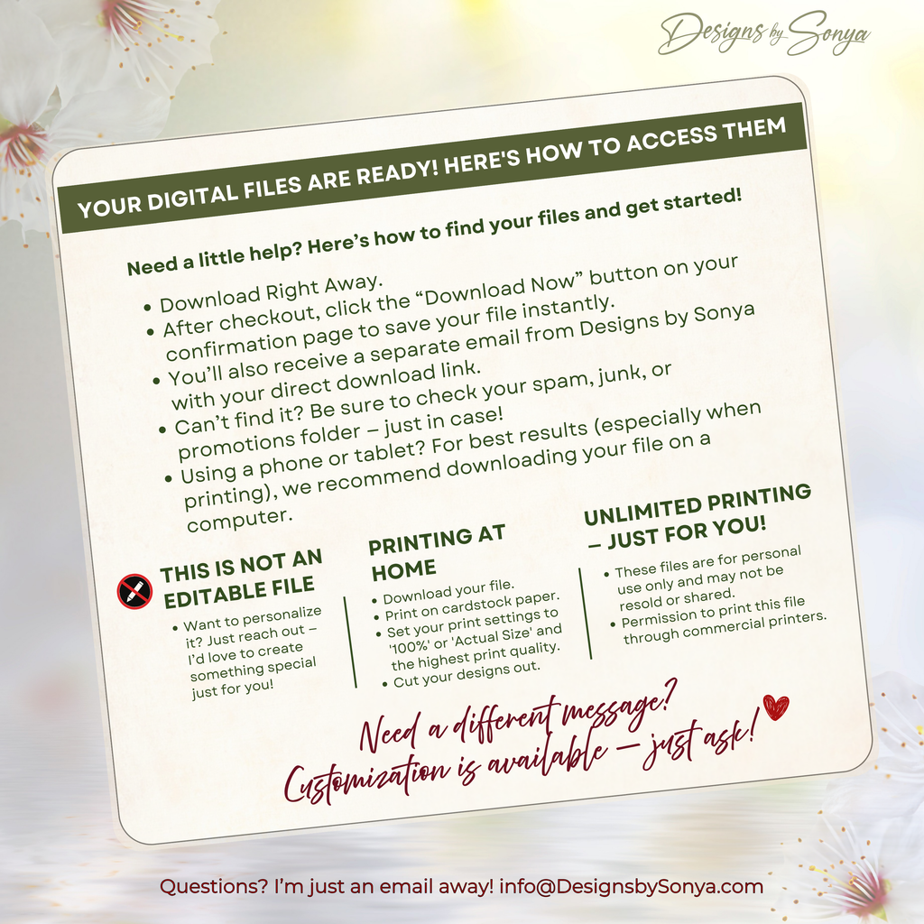 Printable Birthday Card with Cake Design | A7 5x7 Digital Greeting Card | Instant Download DIY Birthday Card with Envelope Liner