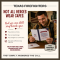 First Responder Thank You Card | A Real Life Hero | Free Printable A7 Card | Write the Note