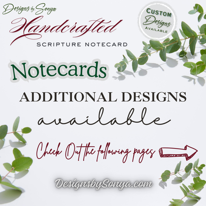 Handcrafted Scripture Notecard – Watercolor Landscape A2 Card – Mark 5:36 “Just Believe” – Blank Christian Encouragement Card – Faith Stationery