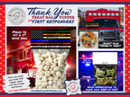 Flag Treat Bag Topper | First Responders | Printable 4"x4" Digital Download | Military, EMS, Police, Firefighters, Dispatch | Thank You Gift