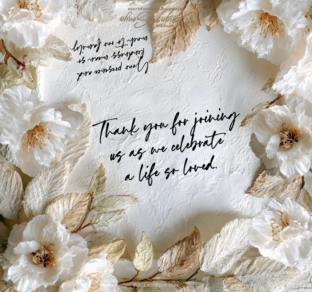 Comfort & Healing Printable Candy Bar Wrapper | Celebration of Life Favor | A Life So Loved | Memorial Thank You Printable