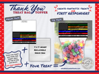 Flag Treat Bag Topper | First Responders | Printable 4"x4" Digital Download | Military, EMS, Police, Firefighters, Dispatch | Thank You Gift