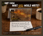Texas Wildfire Thank You Card Printable for Firefighters and First Responders