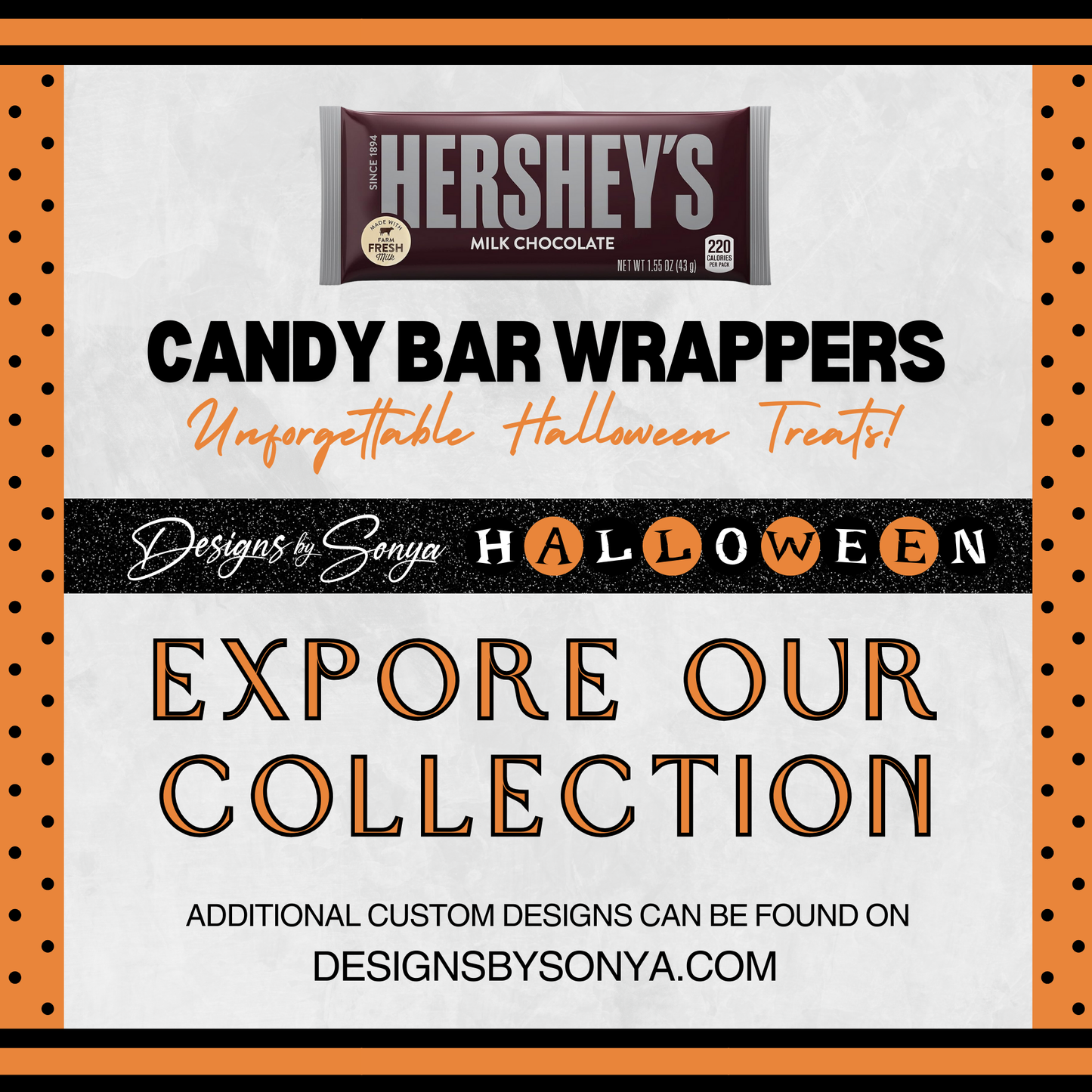 Classroom Activity for Teachers | Halloween Digital Coloring Hershey Bar Wrapper | Instant Download Printable for Trick-or-Treat Party Favors