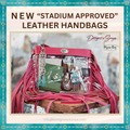 Azura Clear Crossbody Bag by Myra in Magenta | Stadium Approved Western Leather Handbag with Fringe, Adjustable Strap, and Concho Detailing