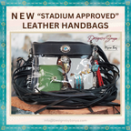 Azura Clear Crossbody Bag by Myra - Stadium Approved Western Leather Handbag with Fringe, Adjustable Strap, and Concho Detailing | Black