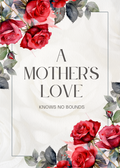 A Mother's Love | Custom Designed | 5 x 7 Printable Greeting Card | Matching Envelope Included | Instant Download | Print from Home