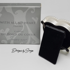 Discontinued  Mary Kay "With All My Heart" Picture Frame |  Pink Crystals - Silver Finish - New in Box - Great Gift