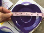 Unique Heart Shaped Cup & Saucer Set by Mary Kay | Purple | New in Box - Discontinued | Perfect Gift for Teachers | Party Favors for Shower