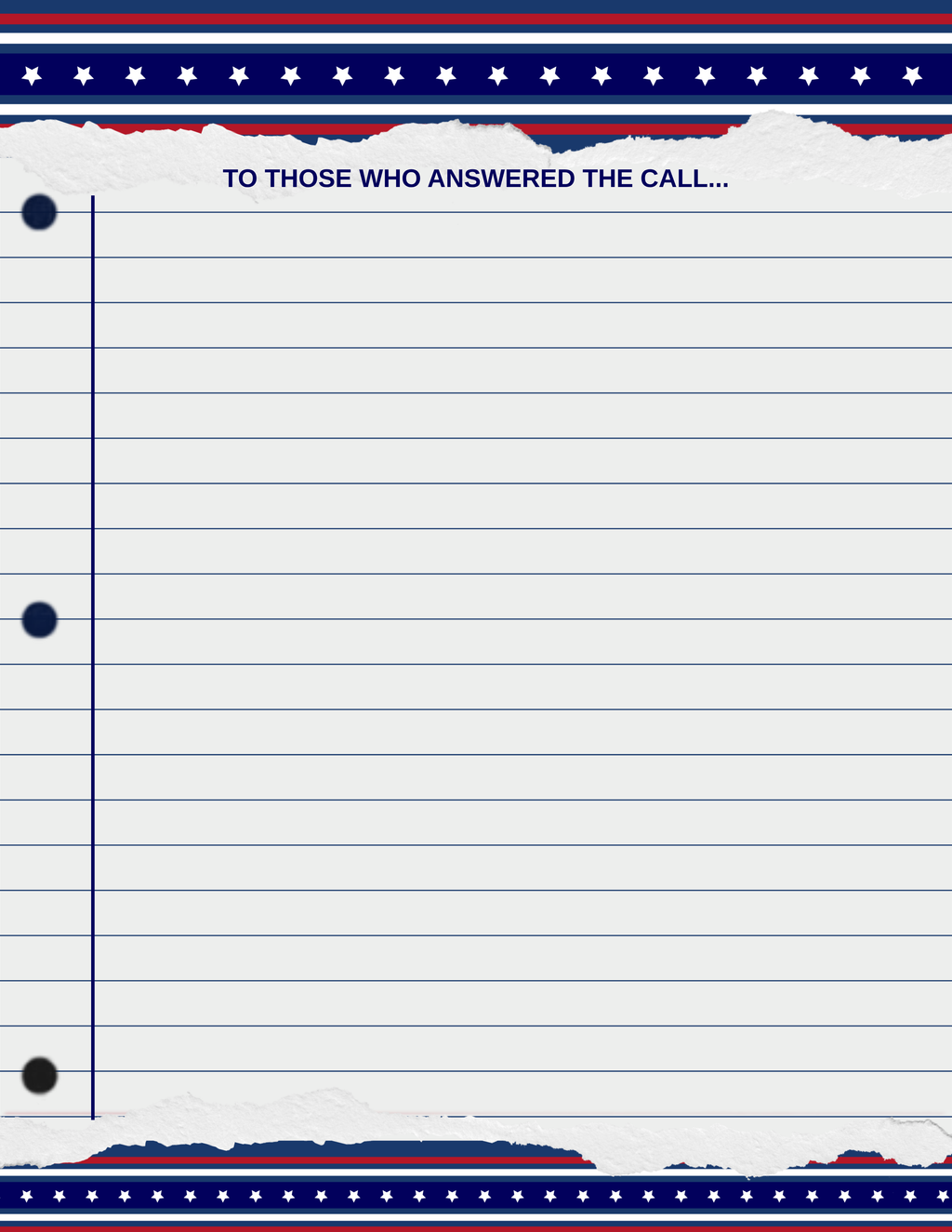 Texas Firefighter Thank You Writing Page | Free Printable