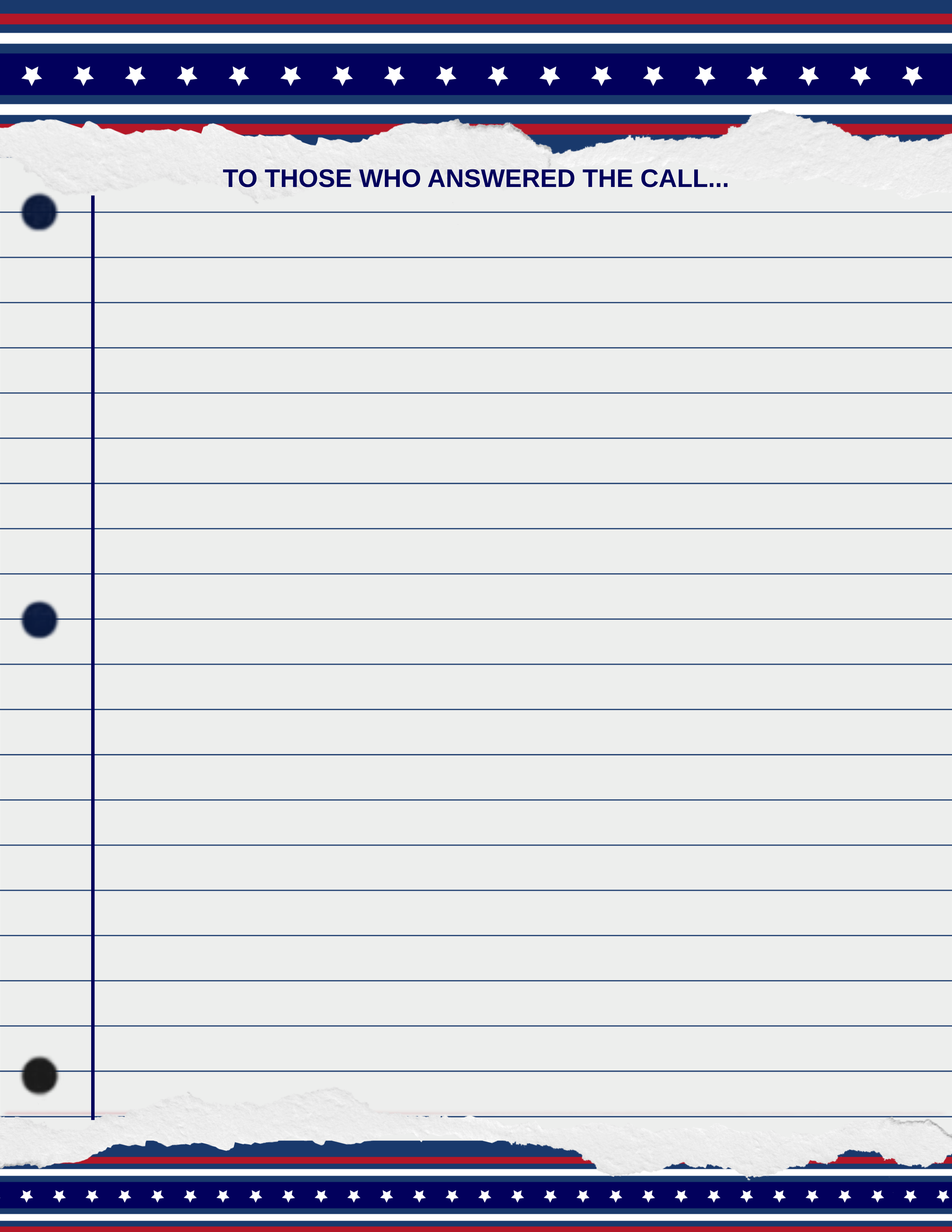 Texas Firefighter Thank You Writing Page | Free Printable