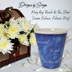 Vintage Mary Kay "Reach for the Stars" Dream, Believe, Achieve 14 oz. Mug - New in Box - Discontinued